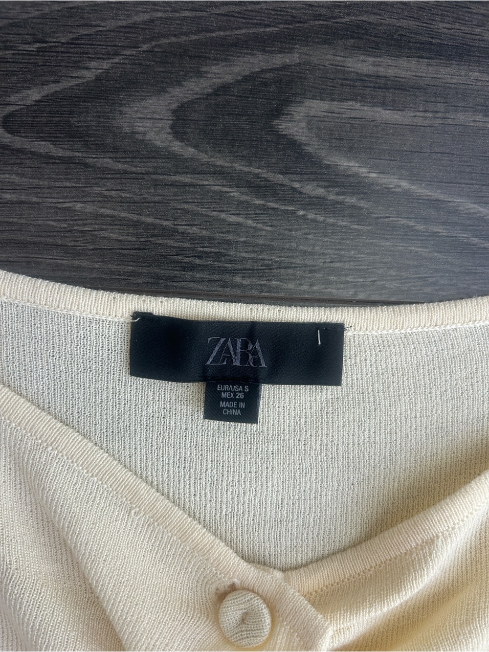 Zara Yellow Ruched Ruffle- Front Top - Picture 5 of 6